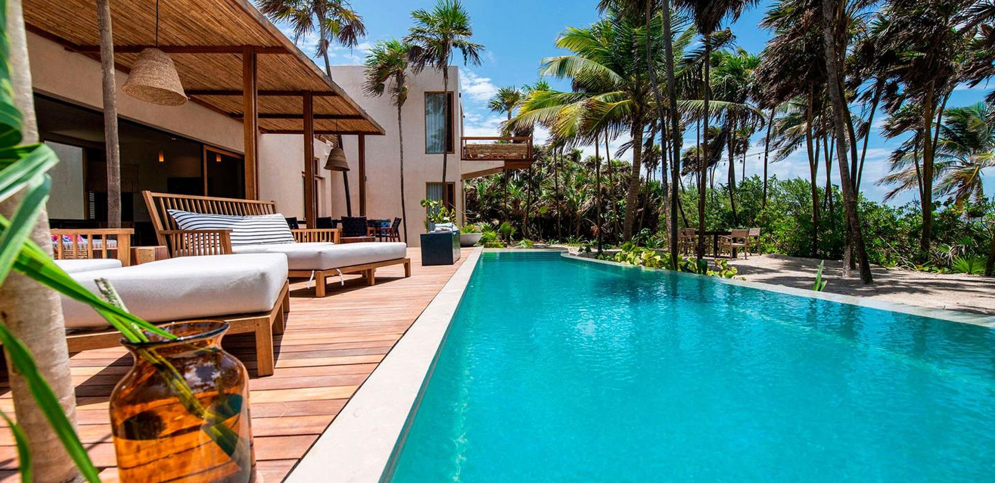 Tul046 - Preciosa villa frente al mar en Tulum, México