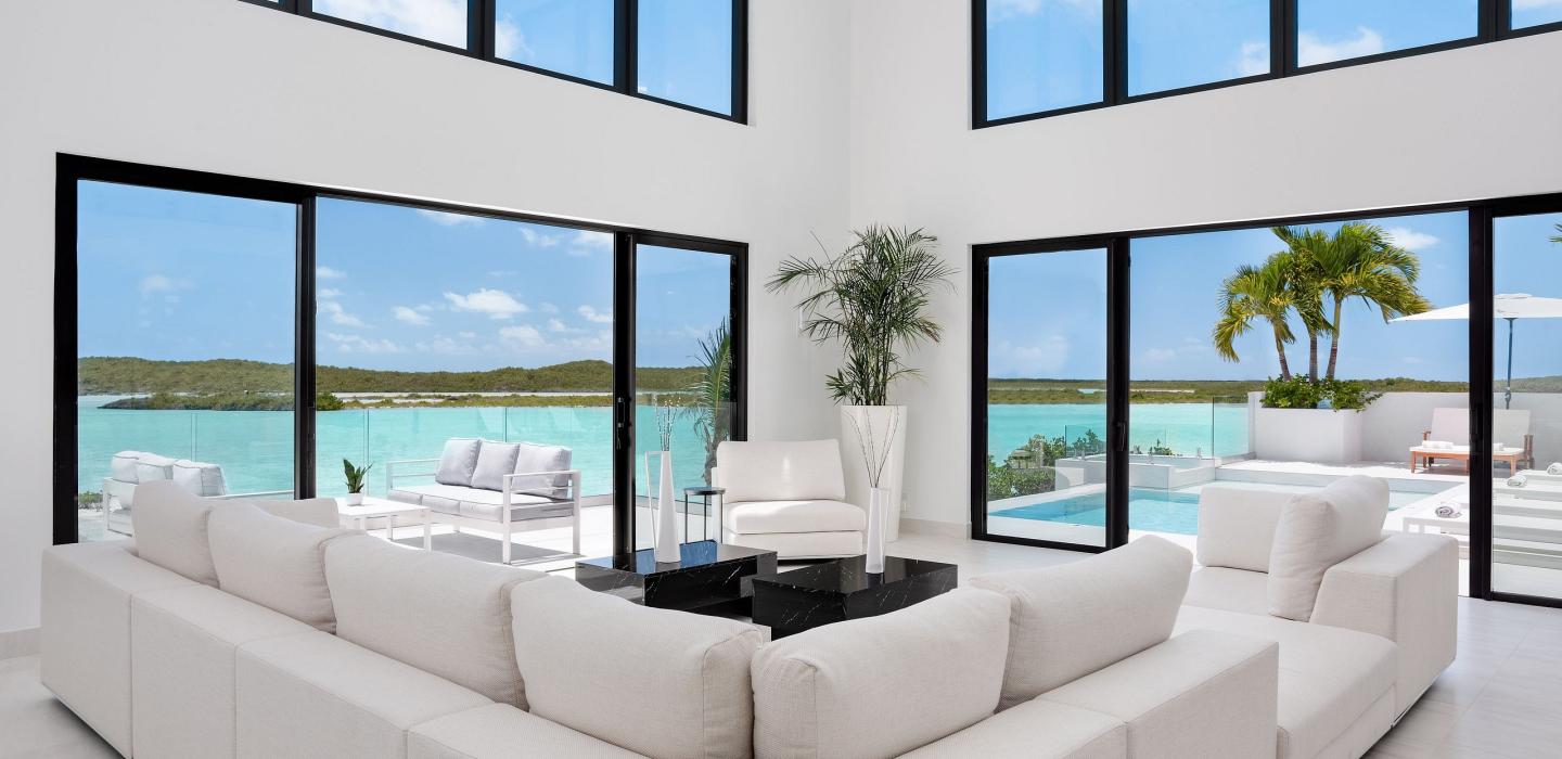 Tci017 – Encantadora villa frente al mar en Chalk Sound