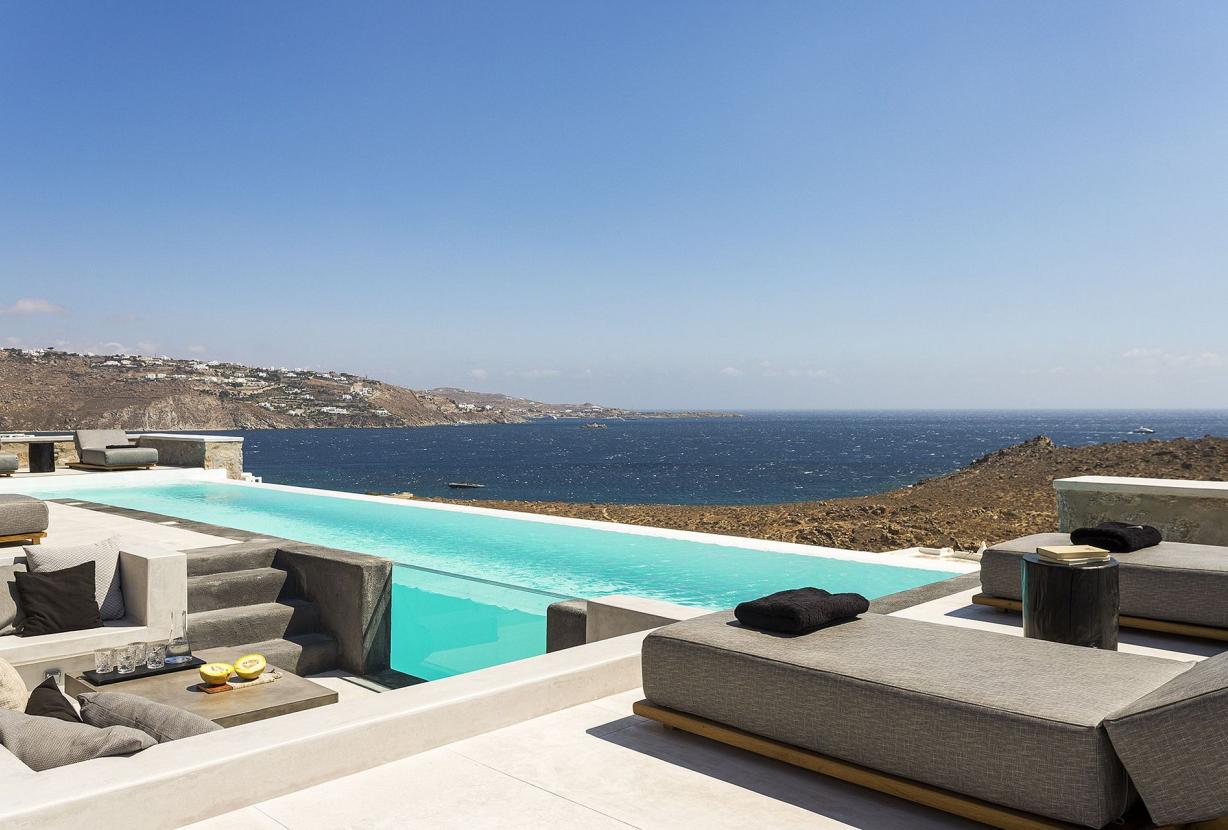 Cyc062 - Villa moderna por Glyfadi Cove, Mykonos