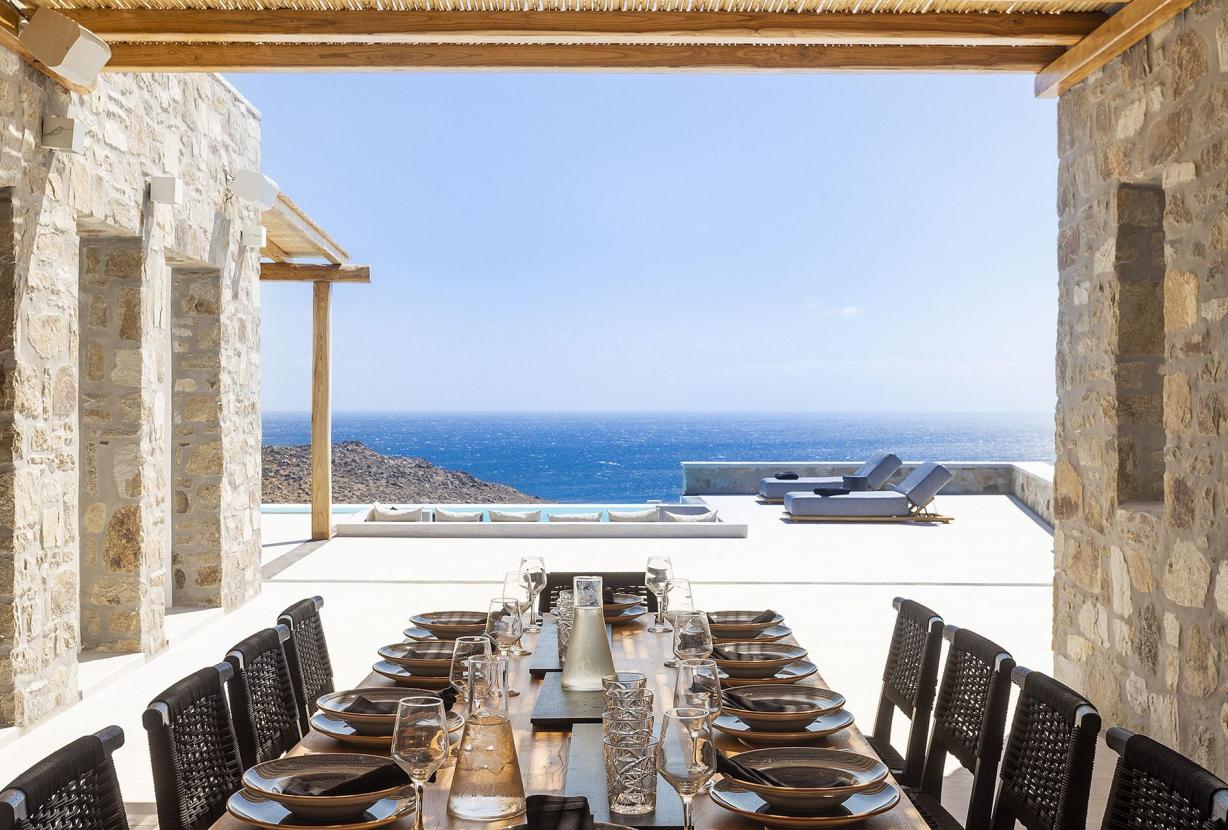 Cyc062 - Villa moderna por Glyfadi Cove, Mykonos
