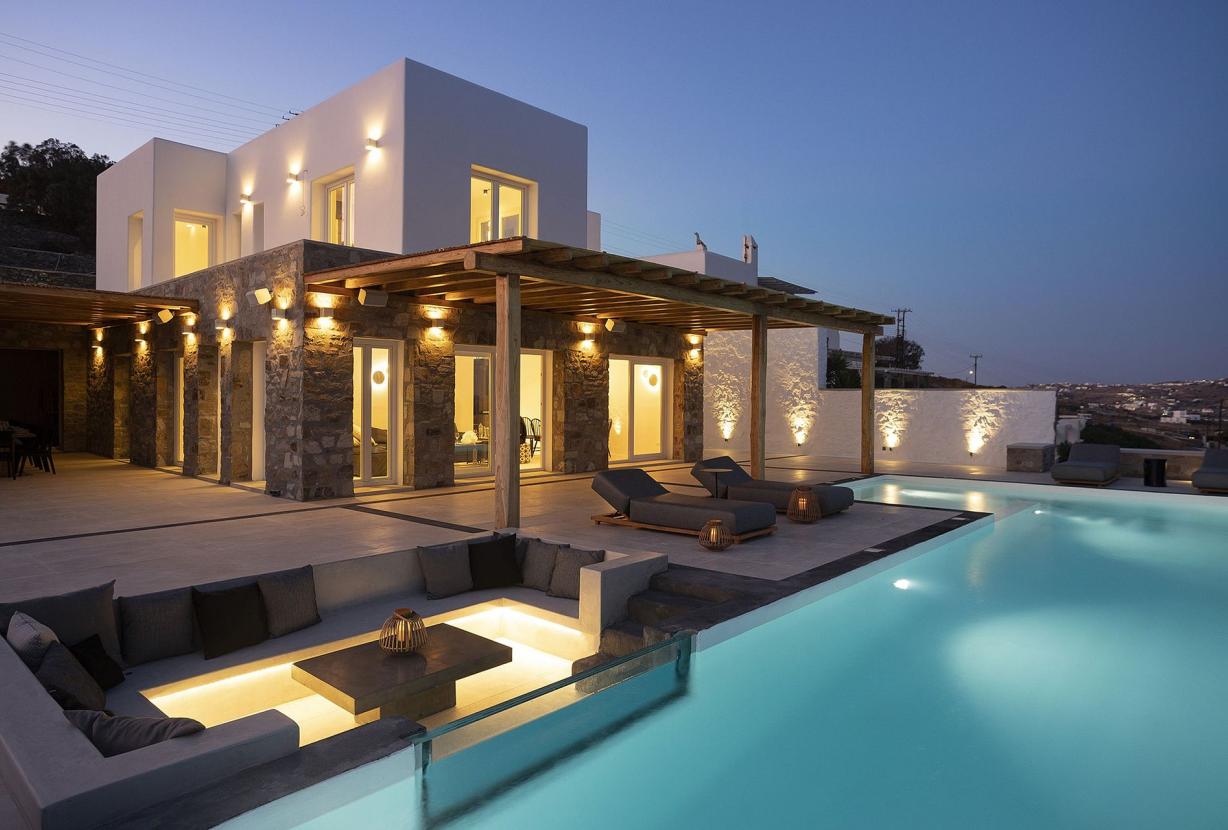 Cyc062 - Villa moderna por Glyfadi Cove, Mykonos
