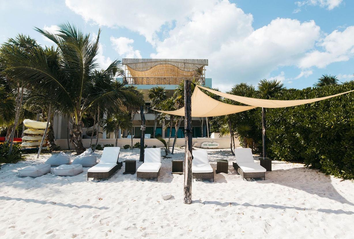 Tul047 - Fantástica casa de playa de 4 cuartos en Tulum