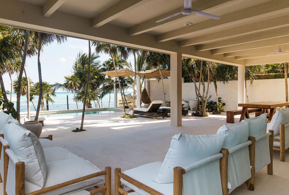Tul047 - Fantástica casa de playa de 4 cuartos en Tulum