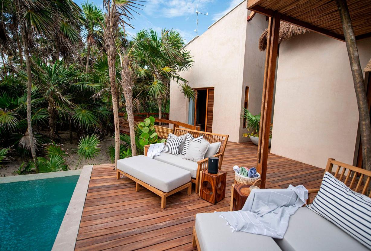 Tul046 - Preciosa villa frente al mar en Tulum, México