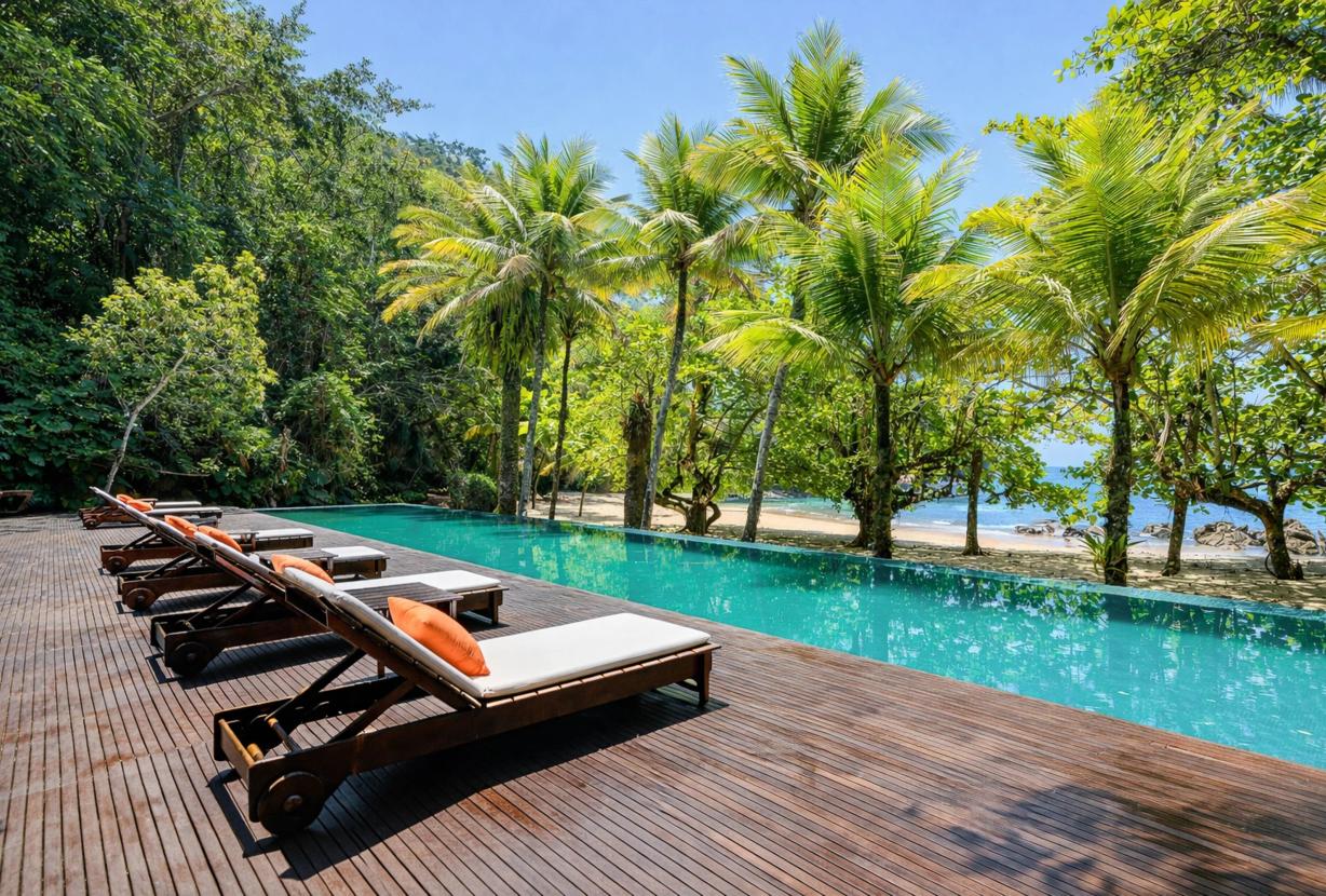 Pty008 - Luxuosa villa frente mar em Paraty