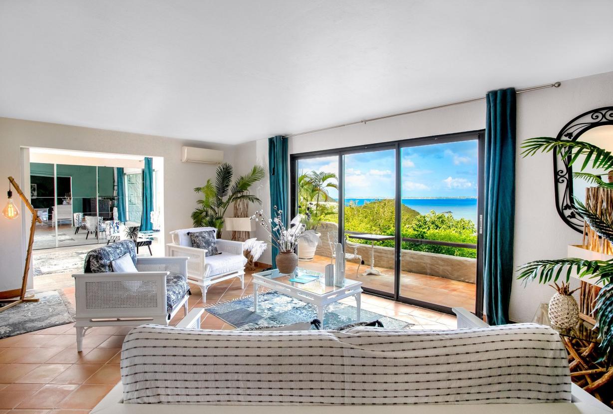 Sxm016 – Ocean-view estate with guest cottage in Anse Marcel