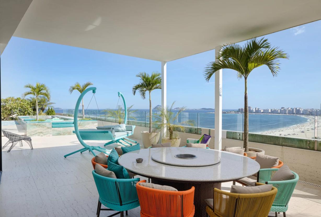 Rio001 - Penthouse à beira-mar com piscina privada em Copacabana