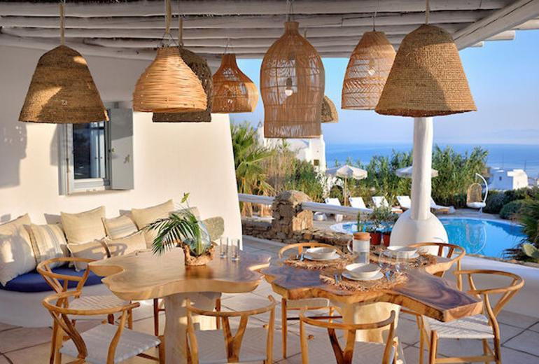 Cyc048 - Villa Multinível em Paraga, Mykonos