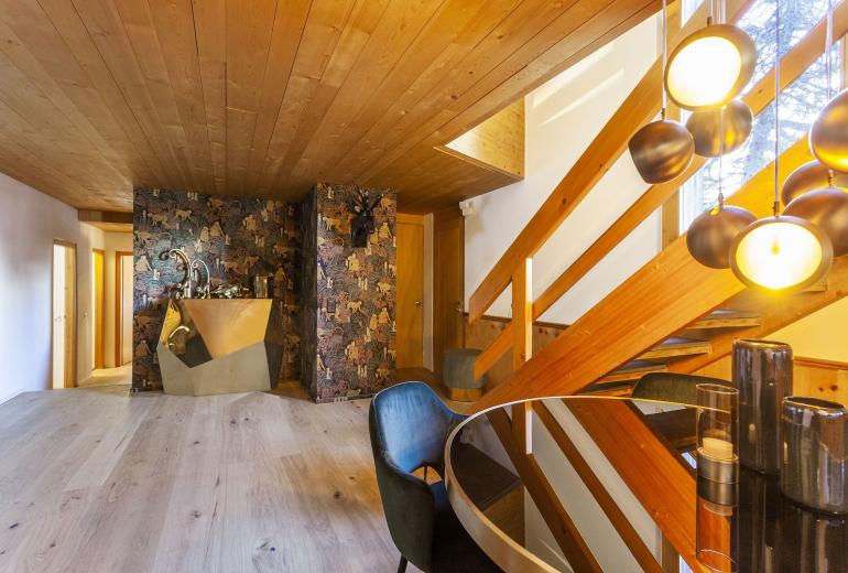 Alp008 - Lujoso chalet de esquí suizo, cerca de St. Moritz