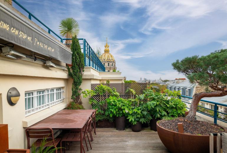 Par079 - Luxury one bedroom penthouse in Invalides
