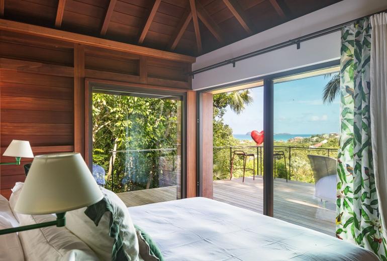 Stb004 – Villa contemporánea con vistas al mar en St. Jean
