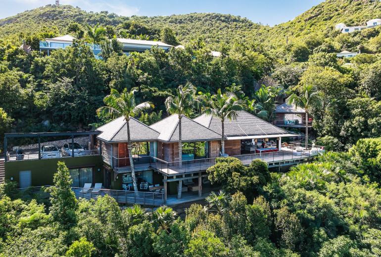 Stb004 – Villa contemporánea con vistas al mar en St. Jean
