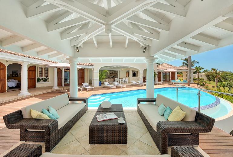 Sxm037 – Villa elegante com vista para o mar em Happy Bay