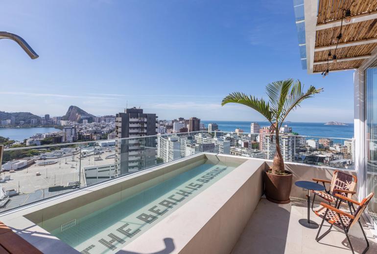 Rio008 - Penthouse Duplex no Leblon – Vista panorâmica e piscina privada